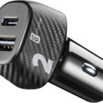 Cellularline USB-C & USB-A billader 12/24V 20W
