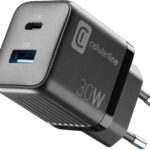 Cellularline USB-C & USB-A lader 220V m/2 porter 30W+18W